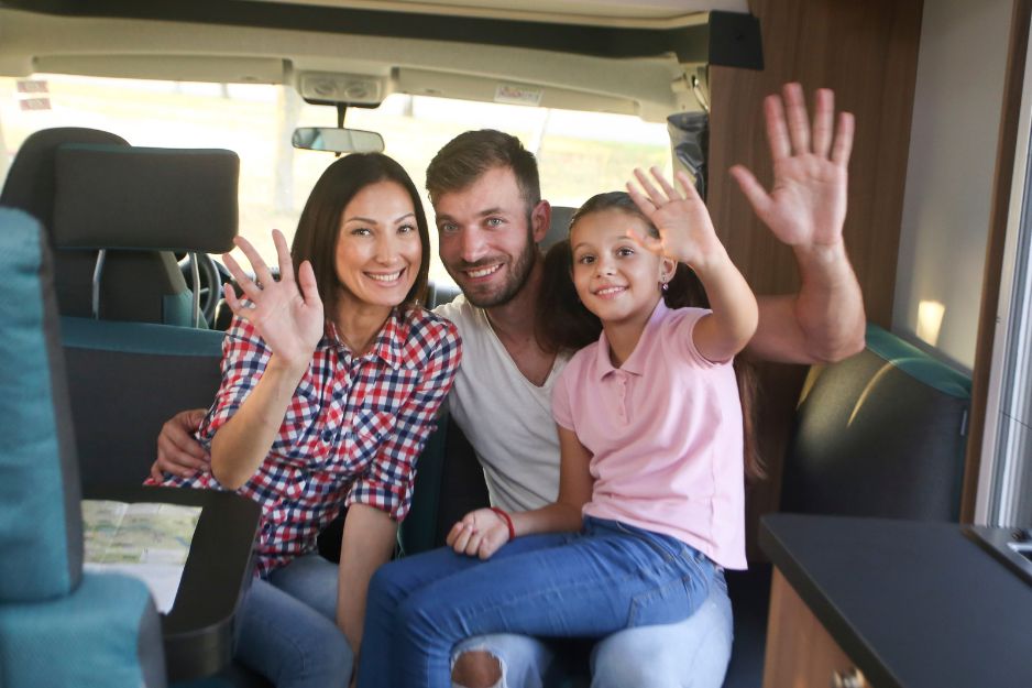 family in rv