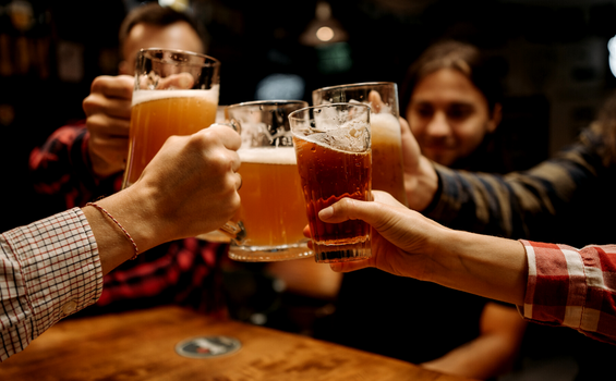 friends at a pub