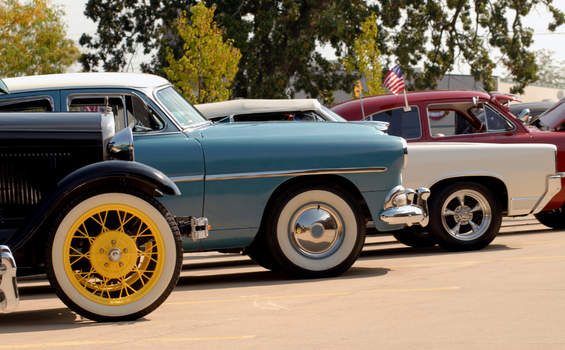 cars lined up