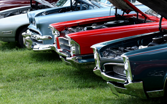 cars lined up