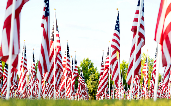 US flags